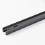 Connectable 1-phase track 75 cm with end cap, without connection block, black