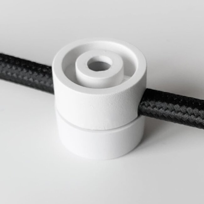 Suspension clip for single-phase Track lighting system, White