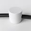 Suspension clip for 1-phase track system, white