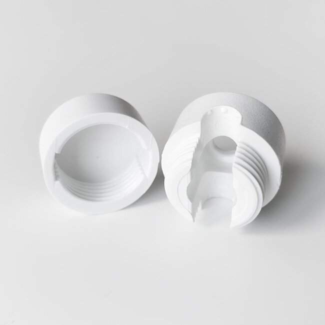 Suspension clip for single-phase Track lighting system, White