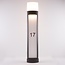 Outdoor floor lamp Gianna with house number and integrated LED