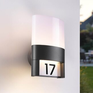 Wall lamp with house number - Lidia
