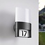 Wall lamp with house number - Lidia