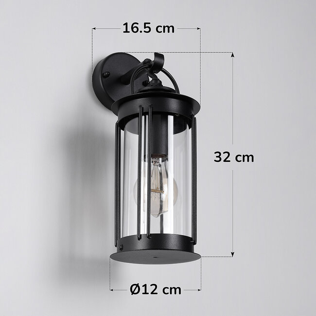 Industrial wall lamp for outdoor use - Sienna