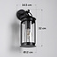 Industrial outdoor wall light Sienna - black