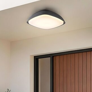 Dark grey designer lighting ceiling lights for outdoor use - Bodi