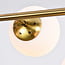 7-light designer pendant light Hepta - frosted glass globes