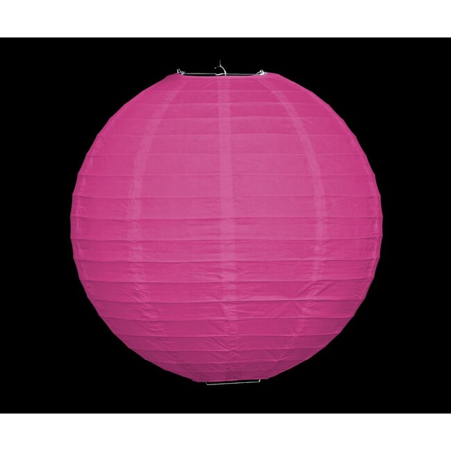 Fuchsia pink nylon lantern for outdoor use