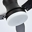 Industrial ceiling fan Lorre Black with remote control incl. LED