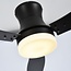 Industrial ceiling fan Lorre Black with remote control incl. LED