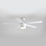 5-blade modern ceiling fan Rico incl. LED - white