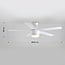 5-blade modern ceiling fan Rico incl. LED - white