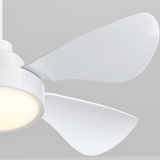Ceiling fan Merel white with remote control incl. LED