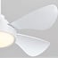 5-blade ceiling fan Merel incl. LED - white