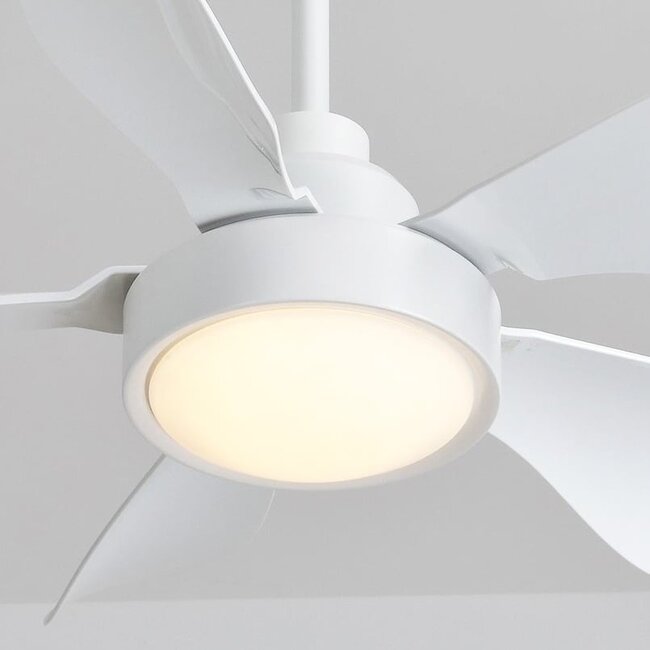 Ceiling fan Merel white with remote control incl. LED