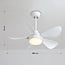 5-blade ceiling fan Merel incl. LED - white
