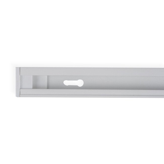 100 cm connectable 1-phase track with connection block and end cap, white