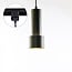 Jim t1-phase track tube pendant light, black