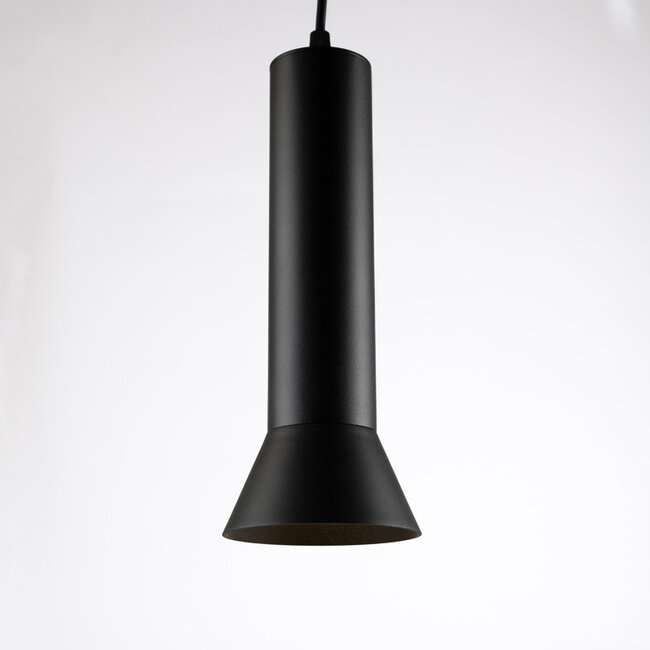 1-phase rail tube pendant lamp Lenn - Black