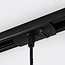 1-phase rail tube pendant lamp Luke - Black with matt diffuser