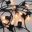 Solar string lights 10 metres with 10 W-shaped filament bulbs, 10W solar panel