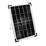 Solar string lights 10 metres with 10 W-shaped filament bulbs, 10W solar panel