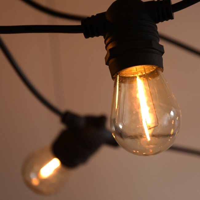 Solar string lights, 10 metres, 20 lights, 6W solar panel