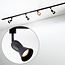 Modern 1.5 metre single-phase track lighting system with Elle spotlights - Ceiling spotlights