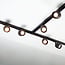 1.5 metre 1-phase track system set with Day spotlights, black