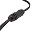 Water-resistant connector for Festoon lighting cables