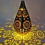 Solar pendant lamp drop design bronze - Zelia