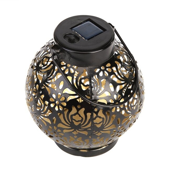 Stylish black Solar table lamp - Darius