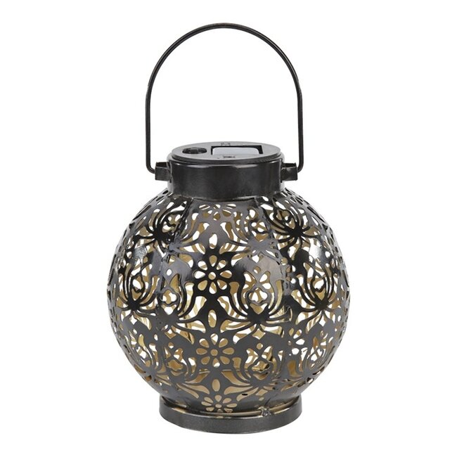Stylish black Solar table lamp - Darius