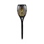 Decorative solar torch Black Cleo - Set of 2