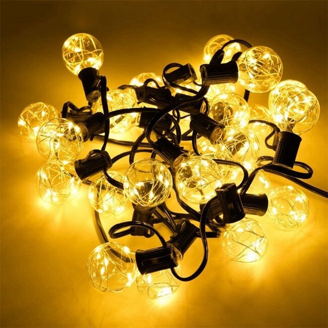 Solar string lights for outdoor use, 7.5 metres, 25 lights - Zeus