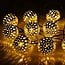 Atmospheric solar string lights 7 metres 50 bulbs - Sahara