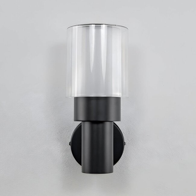 Black outdoor wall lamp E27 - Bax