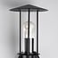 Rustic outdoor wall light Lore with sensor - black