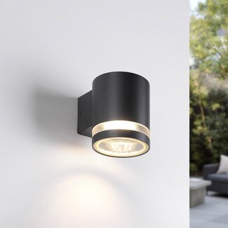Modern outdoor wall lamp Dahlia - Black