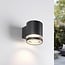 Modern outdoor wall light Dahlia - black