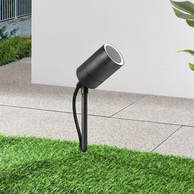 Modern garden spotlight Clark - Black