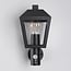 Rustic outdoor wall light Dax with sensor - black