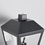 Rustic outdoor wall light Dax with sensor - black