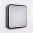 Square design outdoor wall light Seb - black 28.5 cm