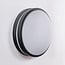 Round outdoor wall light Lea - black Ø28.5 cm