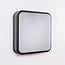 Modern square outdoor wall light Seb - black 20 cm