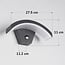 Designer outdoor wall light Vic with sensor - black integrated LED