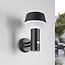 Industrial outdoor wall light Max with sensor - black
