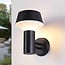 Industrial outdoor wall light Magnus - black