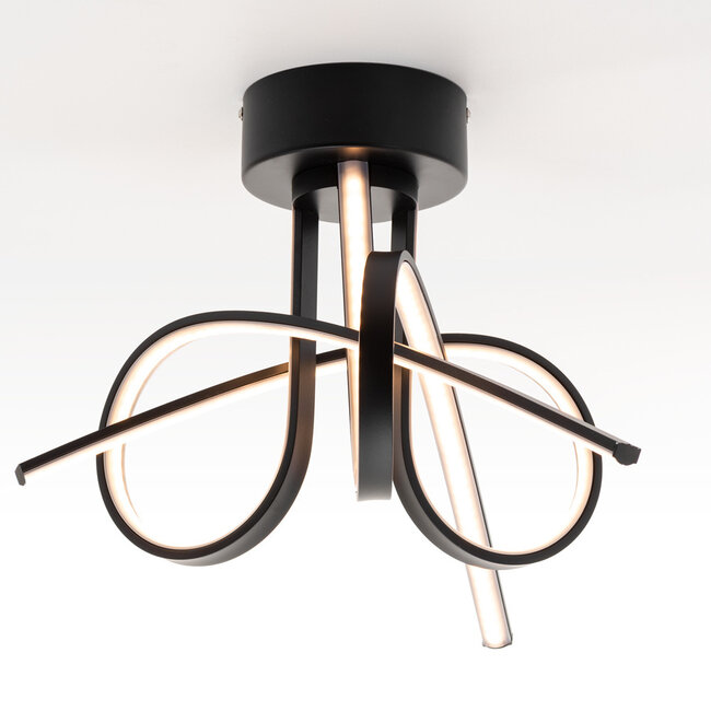 Black designer ceiling lamp Fallon - 3-step dimmable